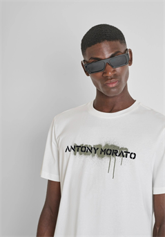 Antony Morato camiseta de algodón regular fit con estampado pintado MMSW01558.YA500096.713
