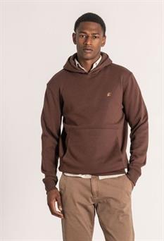 Sudadera con capucha en marrón para hombre 