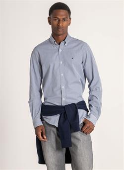 Camisa de rayas azul para hombre