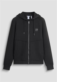 Antony Morato sudadera con cremallera y capucha negra para hombre