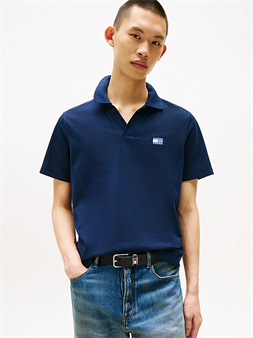 Tommy Jeans Polo con cuello marinero y parche