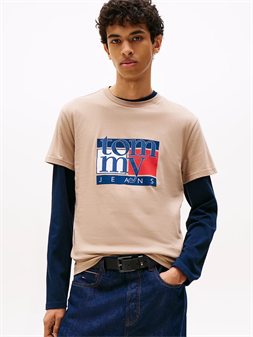 Tommy Jeans camiseta de cuello redondo marino