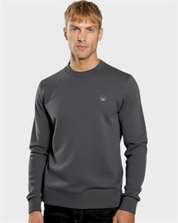 La Vespita jersey cuello redondo con coderas para hombre