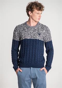 Jersey de punto cuello redondo para hombre