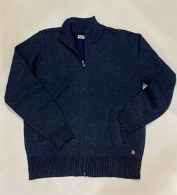 Chaqueta de punto forrada con cremallera y bolsillos 