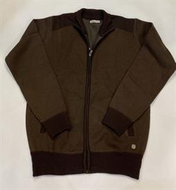 Chaqueta de punto forrada con cremallera y bolsillos 