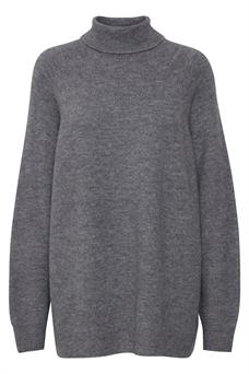 B.young jersey cuello vuelto gris mujer  BYOMINA ROLLNECK - KNIT 