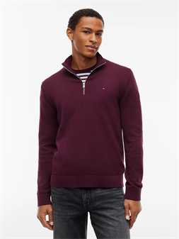 Tommy Jeans Jersey con cremallera de un cuarto y logo
