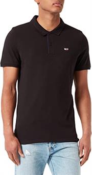 Tommy Jeans TJM Solid Stretch Polo para Hombre color negro