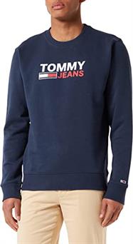 Tommy Jeans TJM Corp Logo Crew Sudadera para Hombre