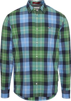 Tommy Jeans camisa hombre cuadros verde