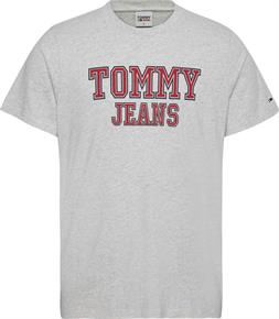 Tommy Jeans camiseta hombre logo gris