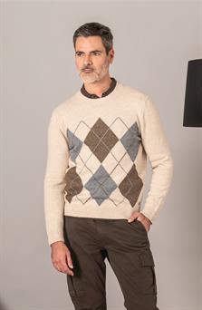 Jersey de punto cuello redondo para hombre