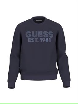 Guess sudadera cuello redondo en marino para hombre