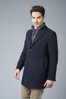 Alexander&Co. abrigo corto paño azul para hombre