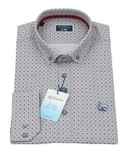 La Vespita camisa con microdibujo de hombre