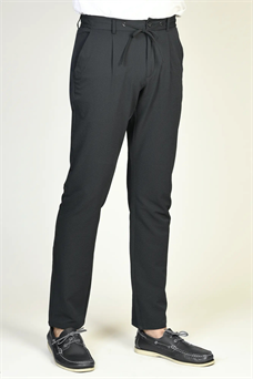 Alexander&Co. pantalón marino con cintura elastica