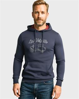 La Vespita sudadera con capucha marino para hombre