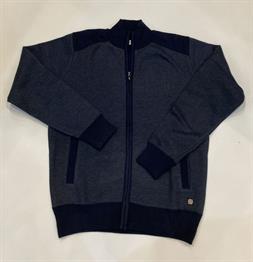 Chaqueta de punto forrada con cremallera y bolsillos 