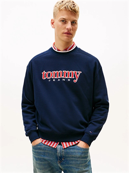 Tommy Jeans Sudadera de felpa con logo de los 90