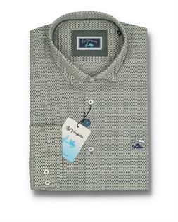 La Vespita camisa con bolsillo corte regular para hombre