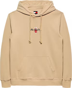 Tommy Jeans Sudadera capucha hombre beis