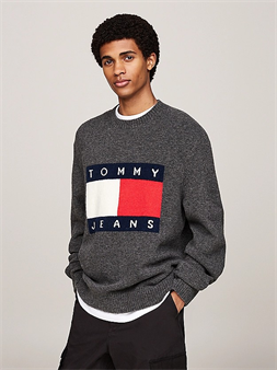 Tommy Jeans Jersey mélange con parche del logo para hombreDM0DM19442 